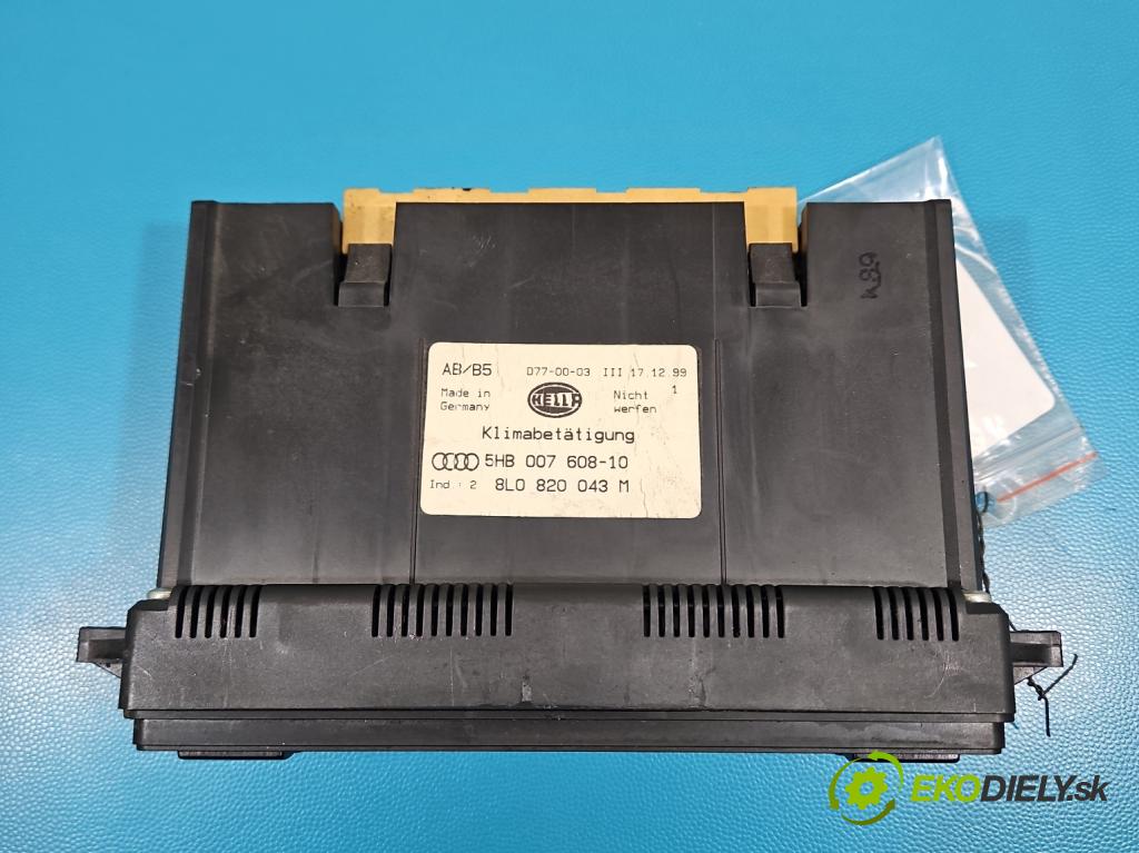 Audi A3 8L 1996-2003 1.8 T 150 HP automatic 110 kW 1781 cm3 3- panel kúrenia 8L0820043M