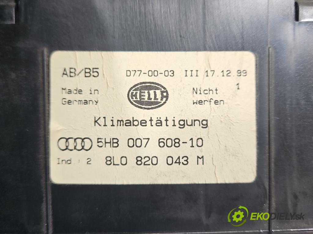 Audi A3 8L 1996-2003 1.8 T 150 HP automatic 110 kW 1781 cm3 3- panel kúrenia 8L0820043M