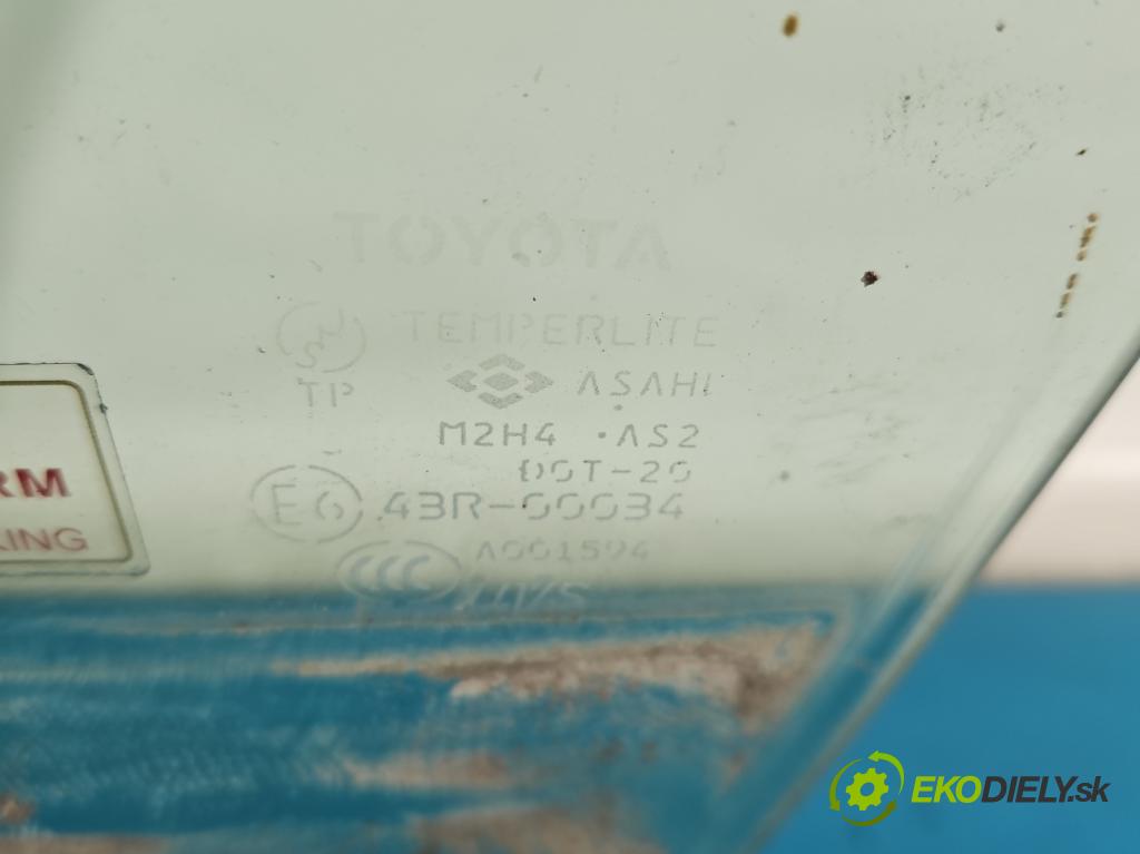 Toyota Prius II XW20 2003-2009 1.5b: 77 HP automatic 57 kW 1497 cm3 5- sklo dvere predné ľavé