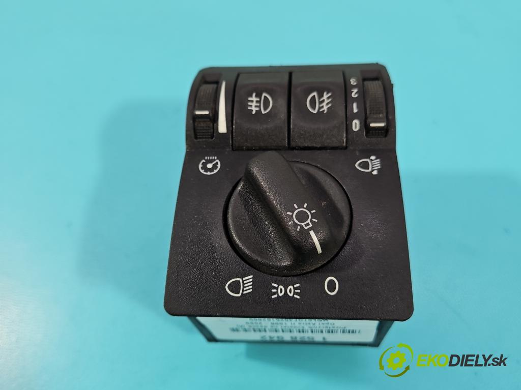 Opel Astra II 1998-2009 1.6 16v 101 HP manual 74 kW 1598 cm3 5- prepínač světla: na doska: 09180770