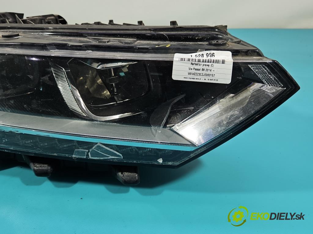 Vw Passat B8 2014 - 1.4 tsi 125 hp manual 92 kW 1395 cm3 4- světlo pravý 3G1941036L (Pravé přední světlo)