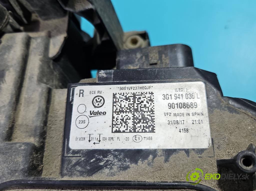 Vw Passat B8 2014 - 1.4 tsi 125 hp manual 92 kW 1395 cm3 4- světlo pravý 3G1941036L (Pravé přední světlo)