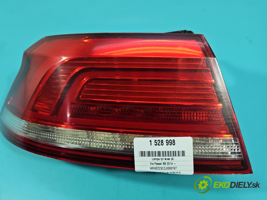 Vw Passat B8 2014 - 1.4 tsi 125 HP manual 92 kW 1395 cm3 4- svetlo / reflektor zadné ľavé 3G5945311 (Kľučka dverí ostatné)