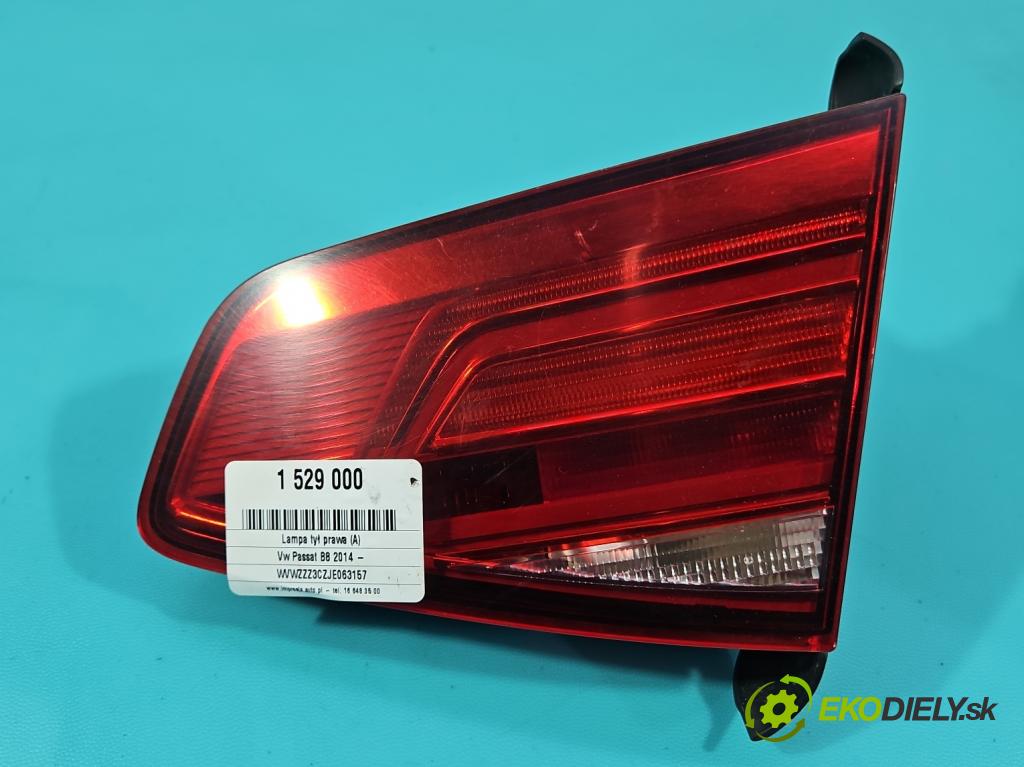 Vw Passat B8 2014 - 1.4 tsi 125 HP manual 92 kW 1395 cm3 4- svetlo / reflektor zadné pravé  (Kľučka dverí ostatné)