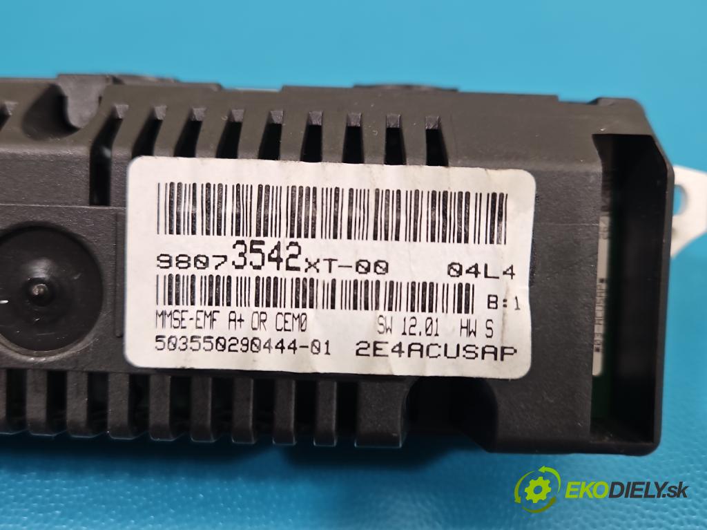 Citroen C3 II 2009-2016 1.2 Pure Tech: 82 HP manual 60 kW 1199 cm3 5- Zobrazit: 98073542XT-80 (Prístrojová doska)