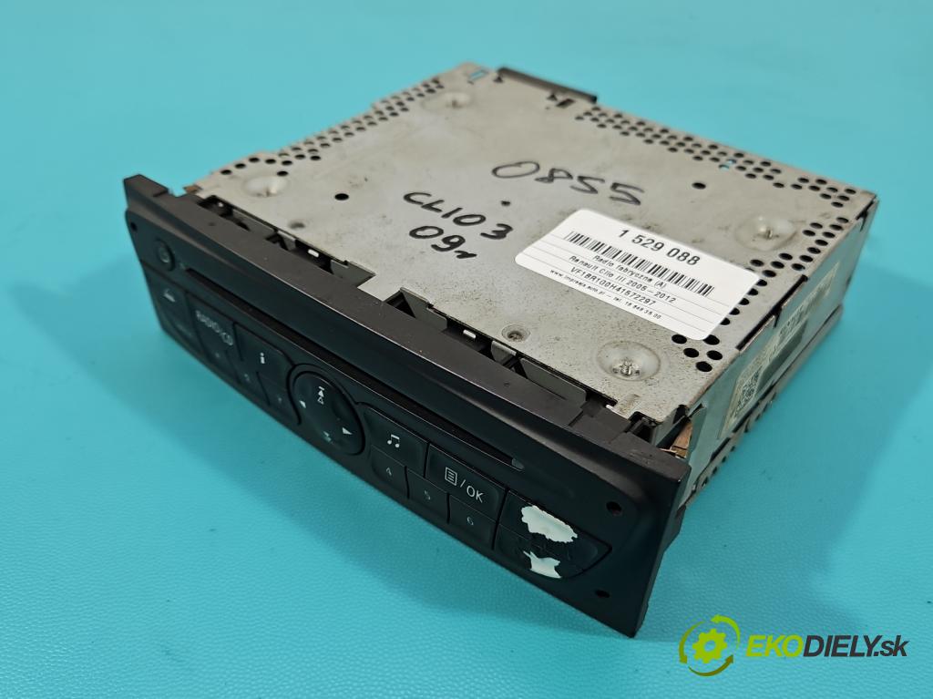 Renault Clio III 2005-2012 1.5 dci 68 HP manual 50 kW 1461 cm3 5- Radio originál 281150038R