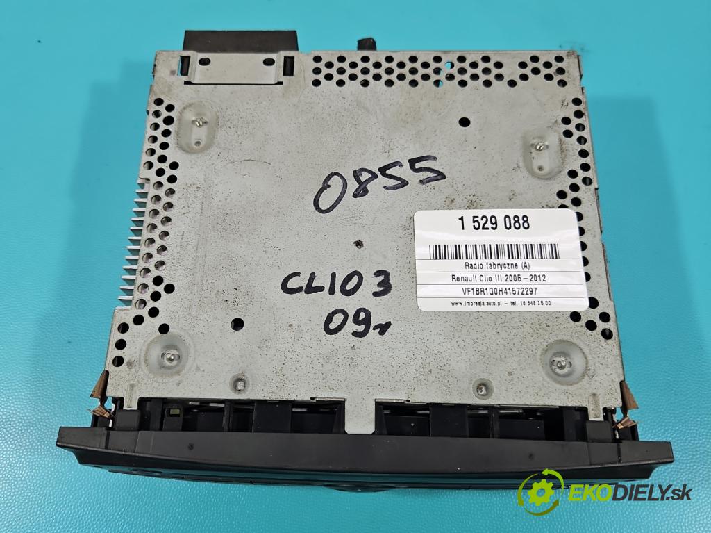 Renault Clio III 2005-2012 1.5 dci 68 HP manual 50 kW 1461 cm3 5- Radio originál 281150038R