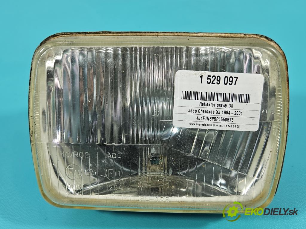 Jeep Cherokee XJ 1984-2001 122 hp manual 90 kW 2465 cm3 5- světlo pravý  (Pravé přední světlo)