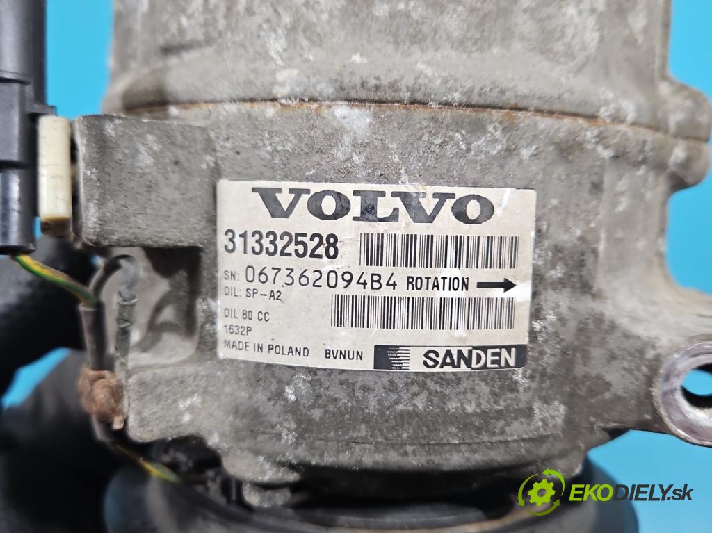 Volvo S60 II 2010-2018 2.0 D4 181KM automatic 133 kW 1969 cm3 4- Kompresor: klimatizácie 31332528 (Kompresor klimatizácie)