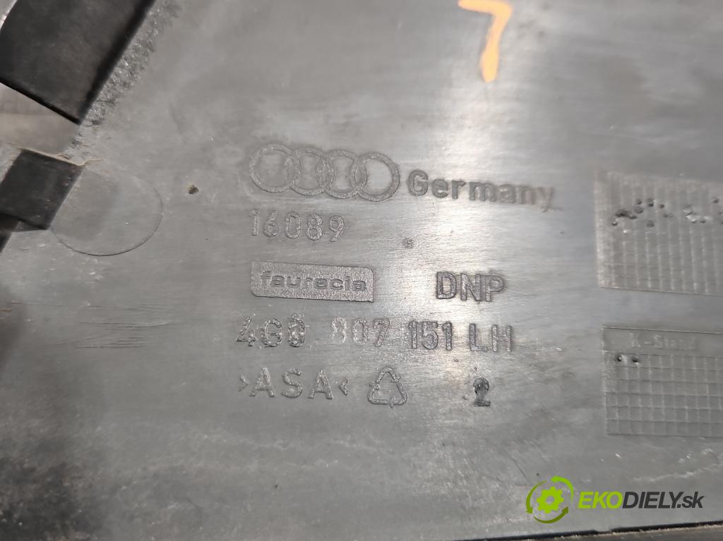 Audi A6 C7 2011-2018 3.0 TDI 204 HP automatic 150 kW 2967 cm3 5- blenda mriežka: nárazník ľavé 4G0807151