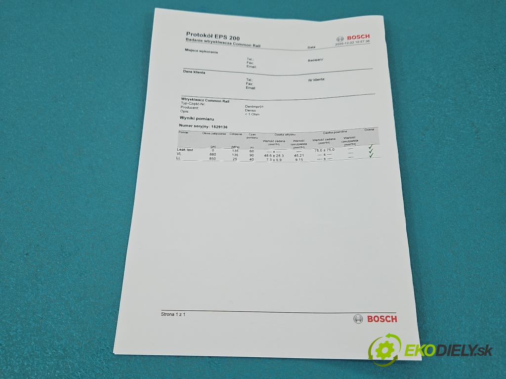 Volvo S60 II 2010-2018 2.0 D4 181KM automatic 133 kW 1969 cm3 4- vstrek 31405404 (Vstrekovač paliva)