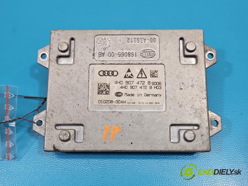 Audi A6 C7 2011-2018 3.0 TDI 204 HP automatic 150 kW 2967 cm3 5- střídač: xenon 4H0907472B (Riadiaca jednotka xenónu)