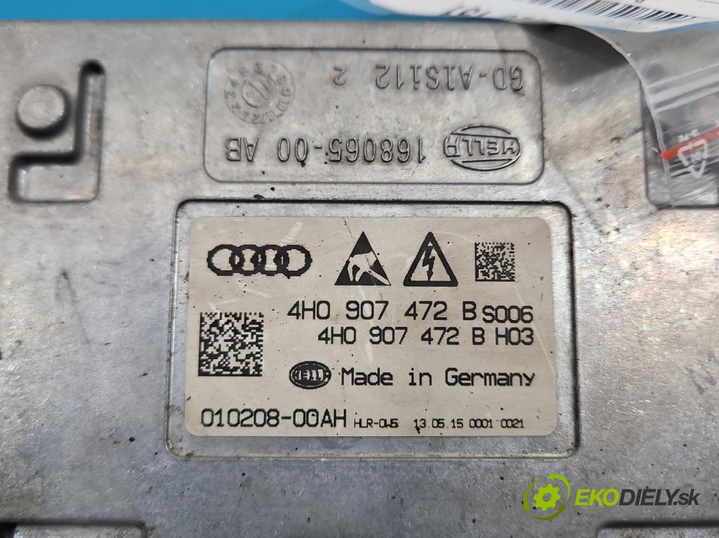 Audi A6 C7 2011-2018 3.0 TDI 204 HP automatic 150 kW 2967 cm3 5- střídač: xenon 4H0907472B (Riadiaca jednotka xenónu)