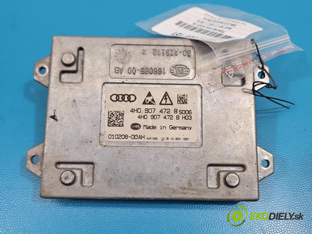Audi A6 C7 2011-2018 3.0 TDI 204 HP automatic 150 kW 2967 cm3 5- střídač: xenon 4H0907472B (Riadiaca jednotka xenónu)