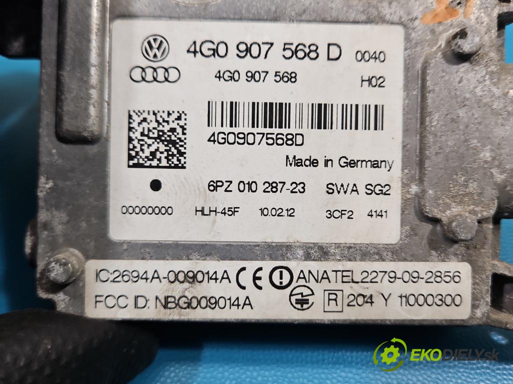 Audi A6 C7 2011-2018 3.0 TDI 204 hp automatic 150 kW 2967 cm3 5- řídící jednotka 4G0907568D