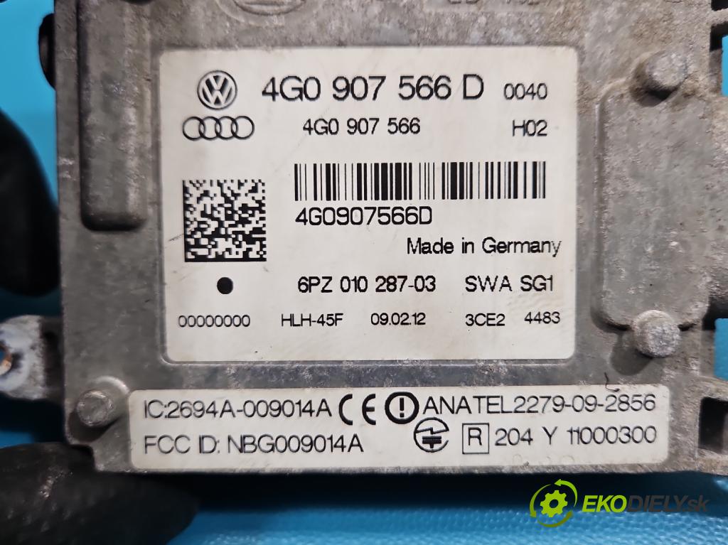 Audi A6 C7 2011-2018 3.0 TDI 204 hp automatic 150 kW 2967 cm3 5- řídící jednotka 4G0907566D