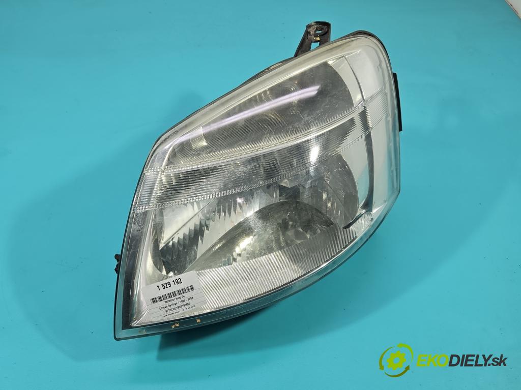 Citroen Berlingo I 1996-2008 1.9d 69KM manual 51 kW 1868 cm3 5- Reflektor: ľavý 9644150980 (Kľučka dverí ostatné)