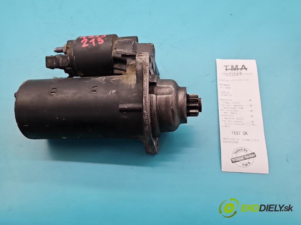 Vw Golf IV 1997-2003 1.9 TDI 110 hp manual 81 kW 1896 cm3 5- startér: 0986017460 (Startér)