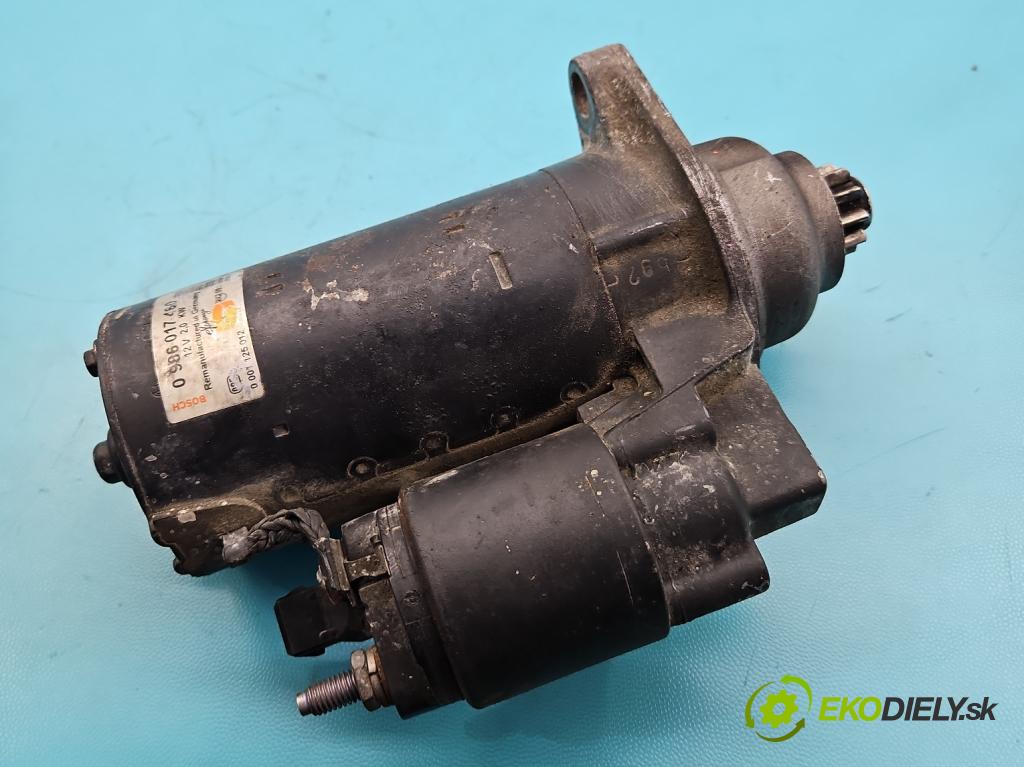 Vw Golf IV 1997-2003 1.9 TDI 110 hp manual 81 kW 1896 cm3 5- startér: 0986017460 (Startér)