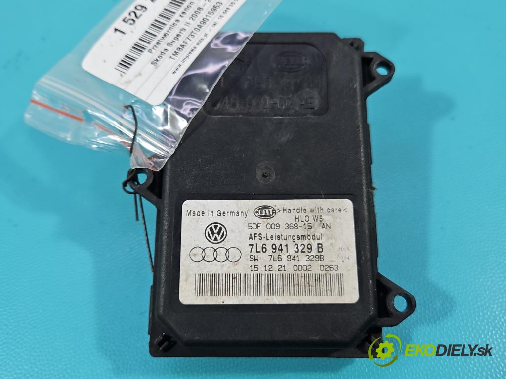 Skoda Superb II 2008-2015 2.0 TDI 170 HP automatic 125 kW 1968 cm3 5- střídač: xenon 7L6941329B (Riadiaca jednotka xenónu)