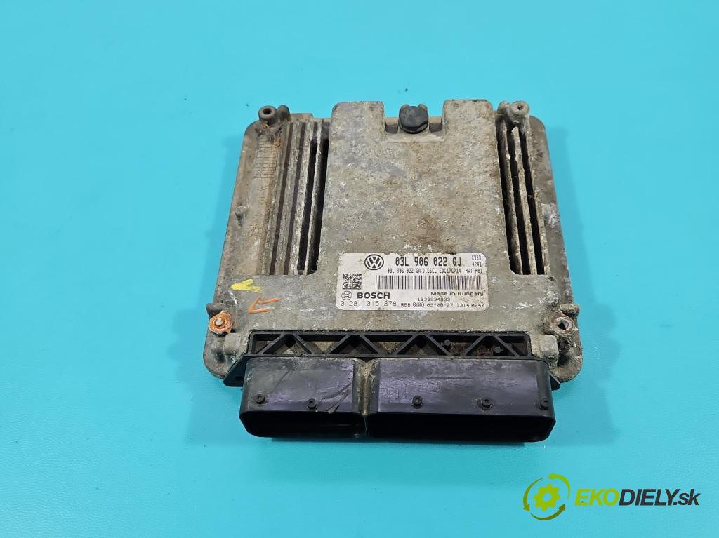 Skoda Superb II 2008-2015 2.0 TDI 170 HP automatic 125 kW 1968 cm3 5- riadiaca jednotka motora 0281015878