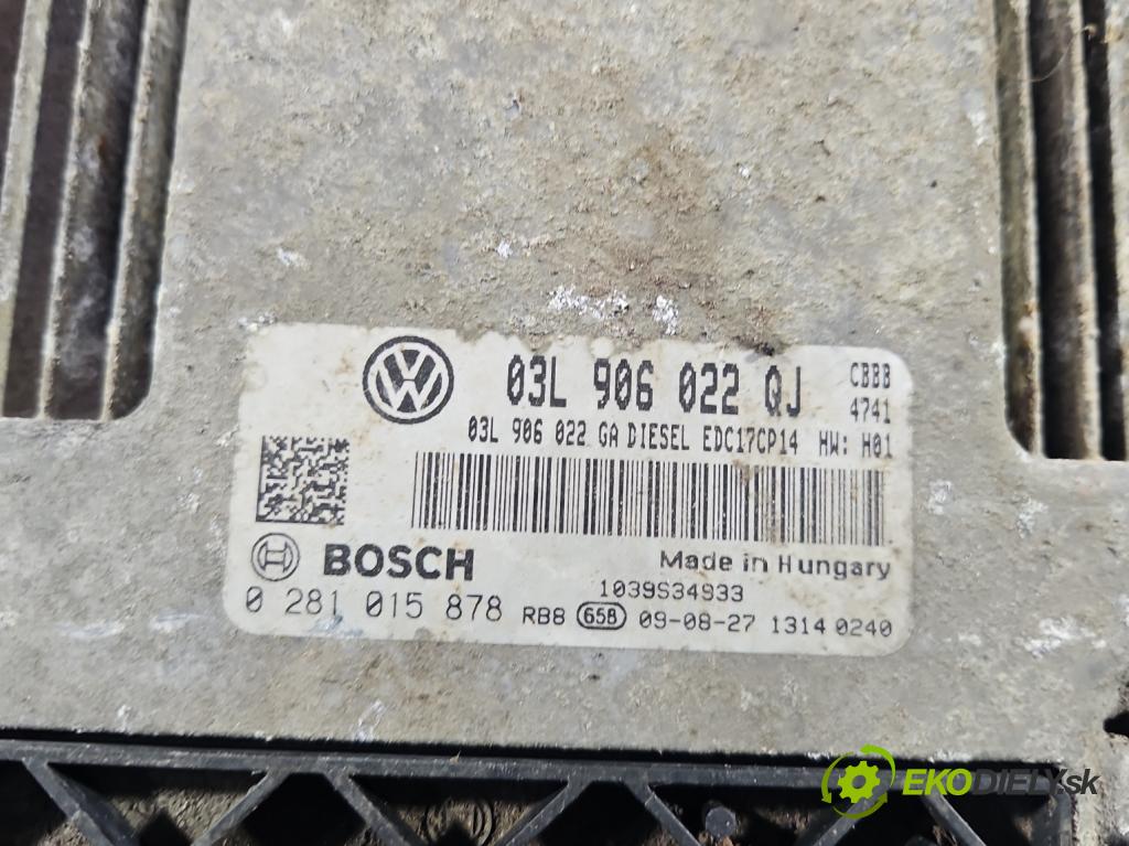 Skoda Superb II 2008-2015 2.0 TDI 170 HP automatic 125 kW 1968 cm3 5- riadiaca jednotka motora 0281015878