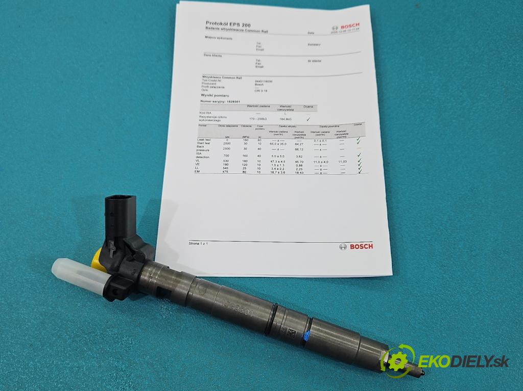 Skoda Superb II 2008-2015 2.0 TDI 170 HP automatic 125 kW 1968 cm3 5- vstrek 0445116030 (Vstrekovač paliva)