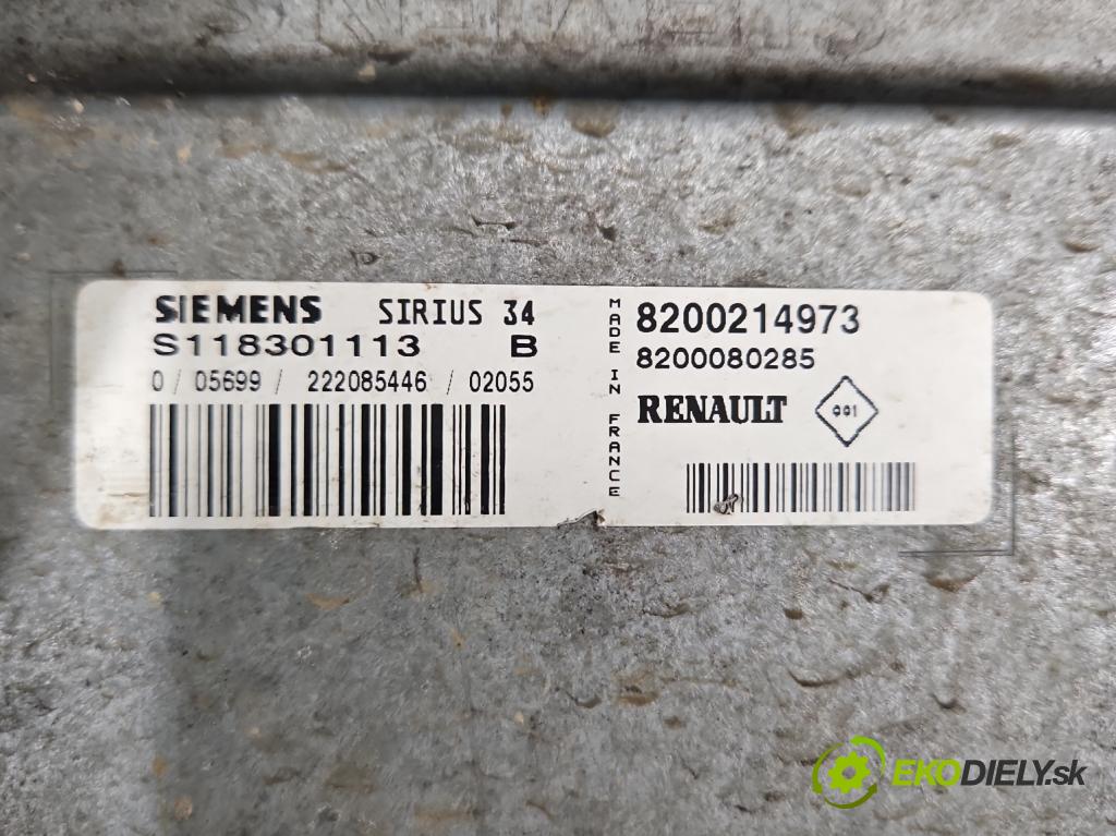 Renault Scenic I 1996-2003 1.6 16V 107 HP manual 79 kW 1598 cm3 5- riadiaca jednotka motora S118301113B
