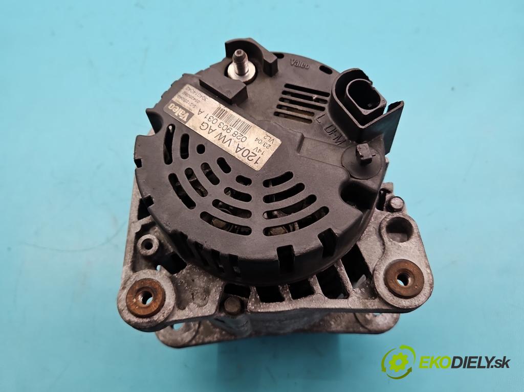 Vw Passat B5 1995-2005 1.9 TDI 131 HP manual 96 kW 1896 cm3 5- Alternator 028903031A (Alternátor)