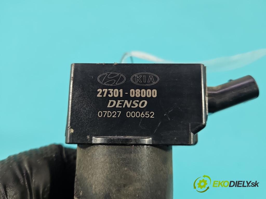 Kia Rio IV 2016-2023 1.2 16V 84KM manual 61.8 kW 1197 cm3 5- cievka zapaľovacia 27301-08000 (Zapaľovacia cievka)