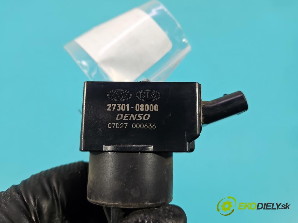 Kia Rio IV 2016-2023 1.2 16V 84KM manual 61.8 kW 1197 cm3 5- cievka zapaľovacia 27301-08000 (Zapaľovacia cievka)