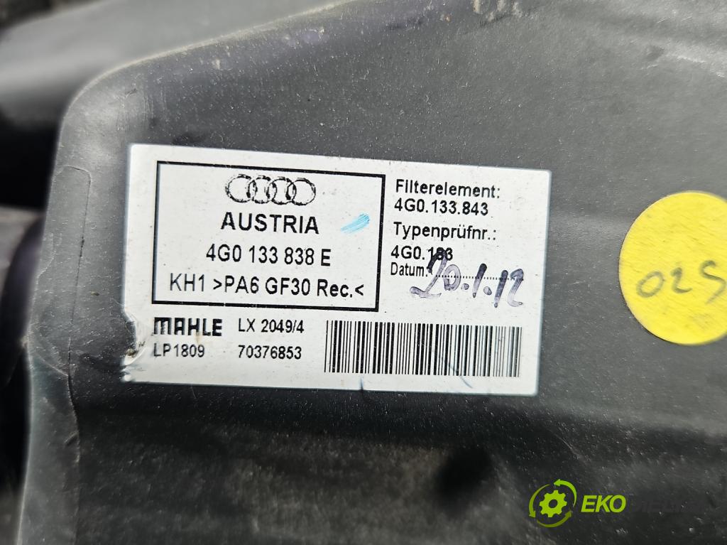Audi A6 C7 2011-2018 3.0 TDI 204 HP automatic 150 kW 2967 cm3 5- obal filtra vzduchu 4G0133838E (Obal vzduchového filtra)