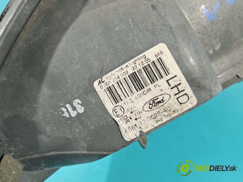 Ford Fiesta Mk6 2002-2008 1.4 16v 80 HP manual 59 kW 1388 cm3 3- Reflektor: pravý 6S61-13W029-AD (Svetlo predné pravé)