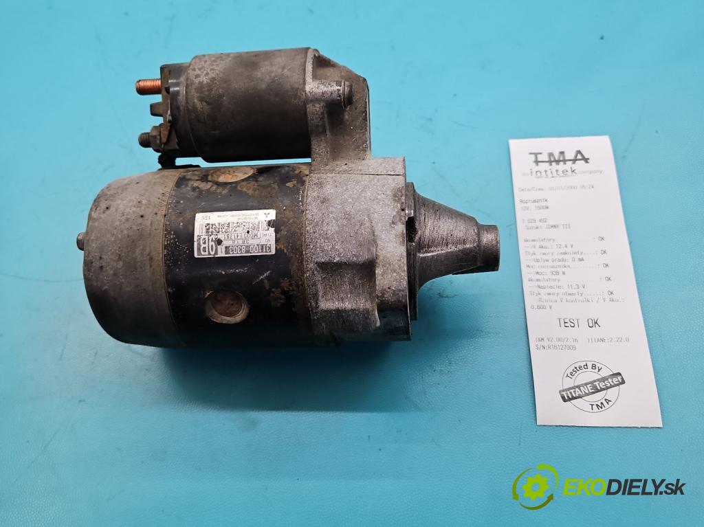 Suzuki JIMNY III 1998-2018 1.3 16V VVT 80 hp manual 59 kW 1298 cm3 3- startér: 31100-8303 (Startér)