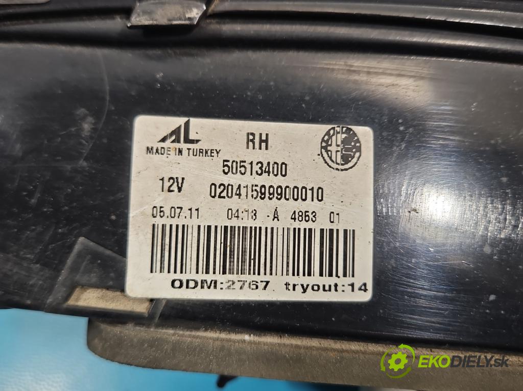 Alfa romeo Giulietta 1.4 T 170 HP manual 125 kW 1368 cm3 5- svetlo / reflektor zadné pravé 50513400 (Kľučka dverí ostatné)