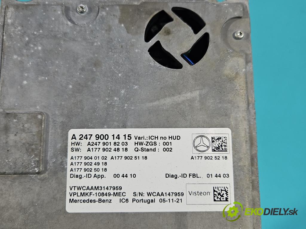 Mercedes CLA C118/X118 2019-2025 1.3b: 163 hp automatic 120 kW 1300 cm3 4- řídící jednotka A2479001415