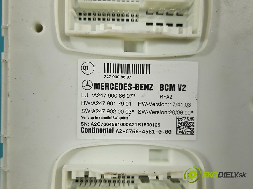 Mercedes CLA C118/X118 2019-2025 1.3b: 163 hp automatic 120 kW 1300 cm3 4- řídící jednotka A2479008607