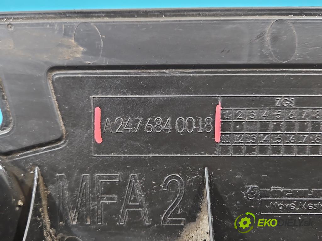 Mercedes CLA C118/X118 2019-2025 1.3b: 163 hp automatic 120 kW 1300 cm3 4- kryt plastová A2476840018