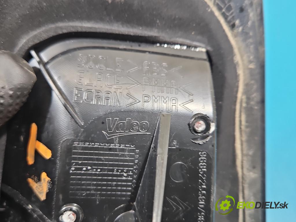Citroen C3 II 2009-2016 1.2 Pure Tech: 82 HP manual 60 kW 1199 cm3 5- svetlo / reflektor zadné ľavé 9803934380 (Kľučka dverí ostatné)