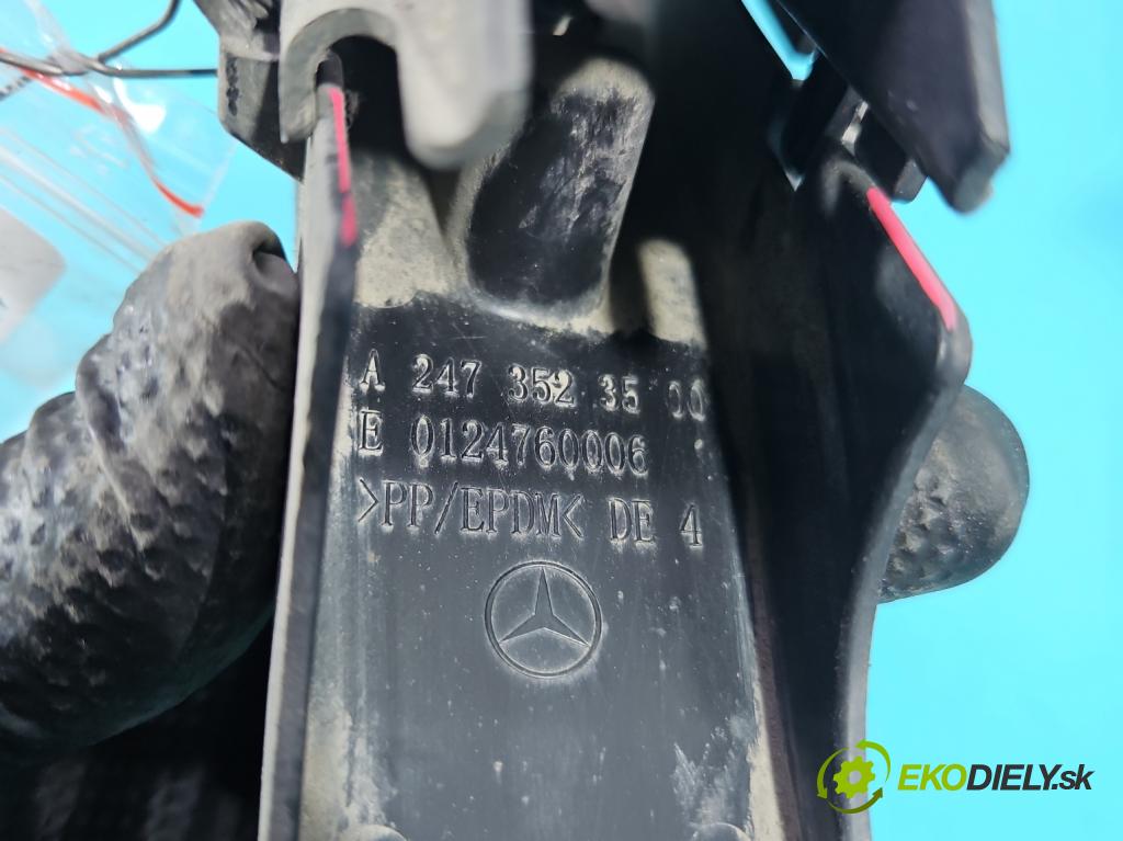 Mercedes CLA C118/X118 2019-2025 1.3b: 163 hp automatic 120 kW 1300 cm3 4- kryt plastová A2473523500