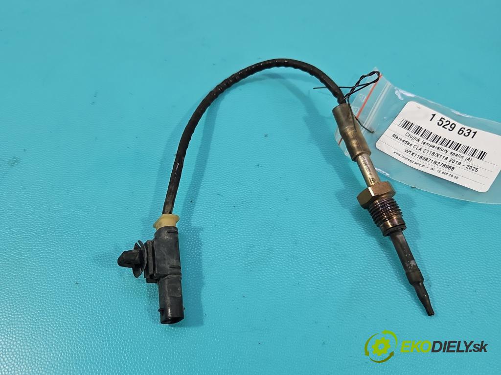 Mercedes CLA C118/X118 2019-2025 1.3b: 163 HP automatic 120 kW 1300 cm3 4- snímač teploty: výfukové A0009050112 (Snímač)