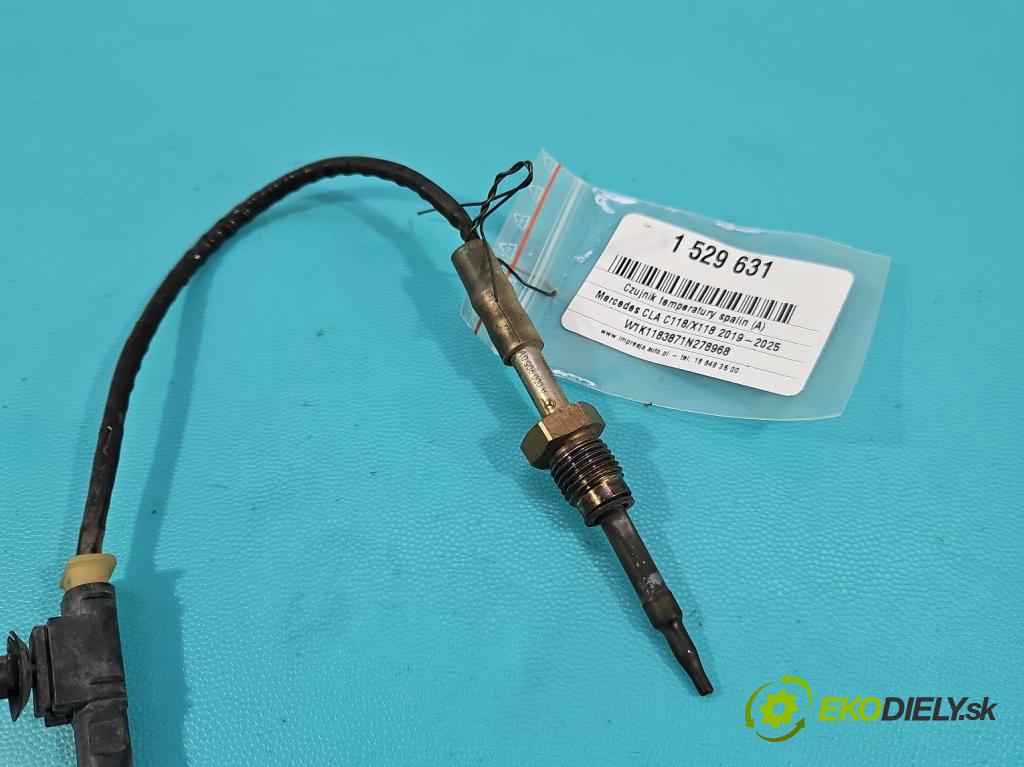 Mercedes CLA C118/X118 2019-2025 1.3b: 163 HP automatic 120 kW 1300 cm3 4- snímač teploty: výfukové A0009050112 (Snímač)