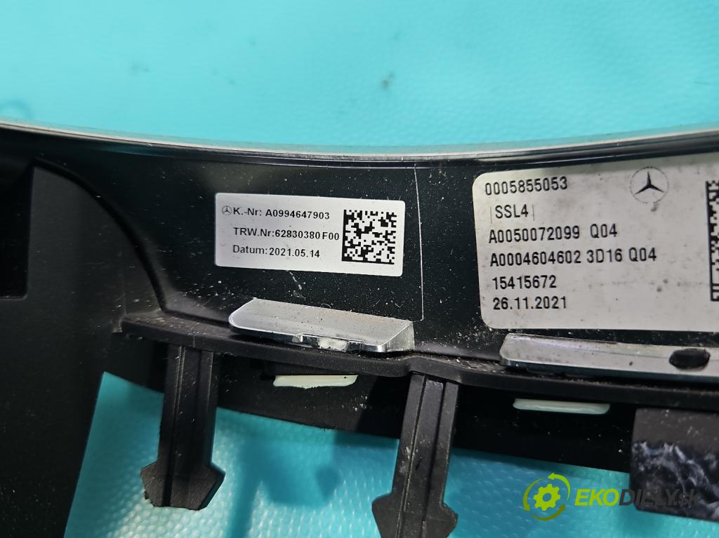 Mercedes CLA C118/X118 2019-2025 1.3b: 163 HP automatic 120 kW 1300 cm3 4- lišta ozdobná vnitŕní: A0994647903