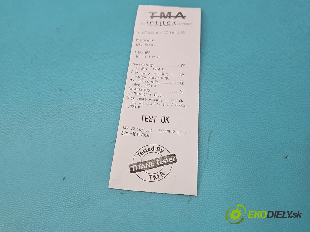 Infiniti QX50 2013-2015 3.7 V6 320KM automatic 235 kW 3696 cm3 5- startér: S114-932C (Startér)