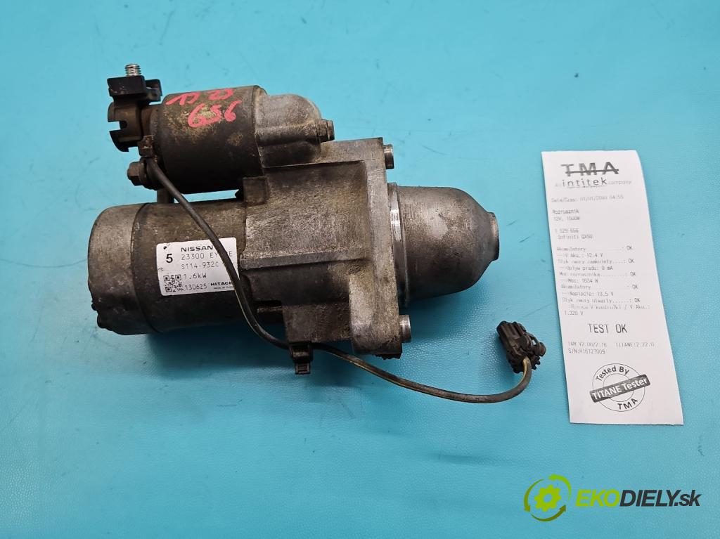 Infiniti QX50 2013-2015 3.7 V6 320KM automatic 235 kW 3696 cm3 5- startér: S114-932C (Startér)