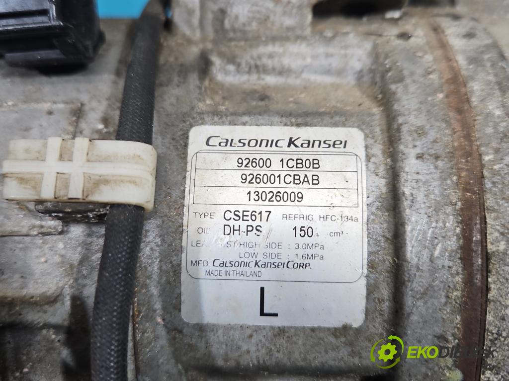 Infiniti QX50 2013-2015 3.7 V6 320KM automatic 235 kW 3696 cm3 5- Kompresor: klíma 926001CB0B (Kompresor klimatizace)