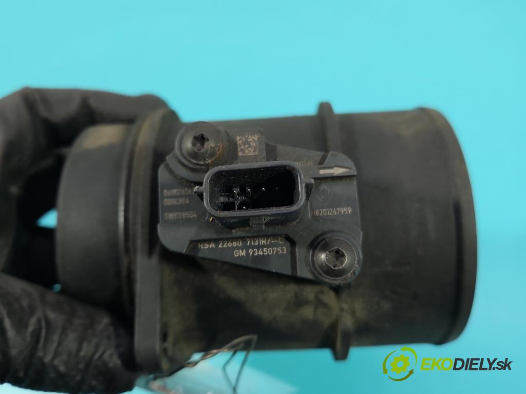 Renault Master III 2010-2024 2.3 dci 163 HP manual 120 kW 2299 cm3 5- průtokoměr: 165765213R (Váha vzduchu)