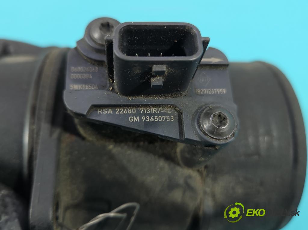 Renault Master III 2010-2024 2.3 dci 163 HP manual 120 kW 2299 cm3 5- průtokoměr: 165765213R (Váha vzduchu)