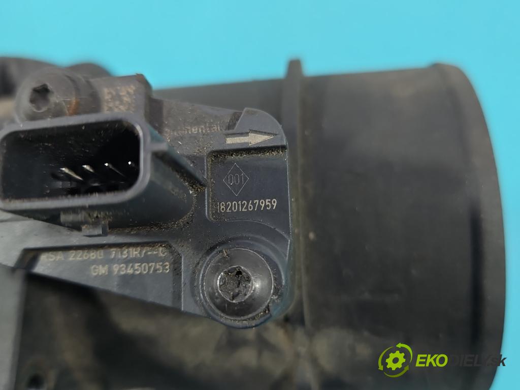 Renault Master III 2010-2024 2.3 dci 163 HP manual 120 kW 2299 cm3 5- průtokoměr: 165765213R (Váha vzduchu)