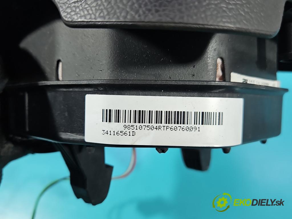 Renault Master III 2010-2024 2.3 dci 163 HP manual 120 kW 2299 cm3 5- airbag vzduch: Řidiči: 34116561D (Airbag)